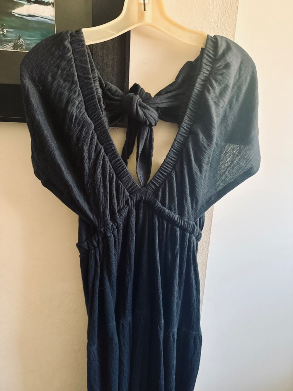 Free People Black Bohemian Style Maxi Dress - Picture 5 of 8